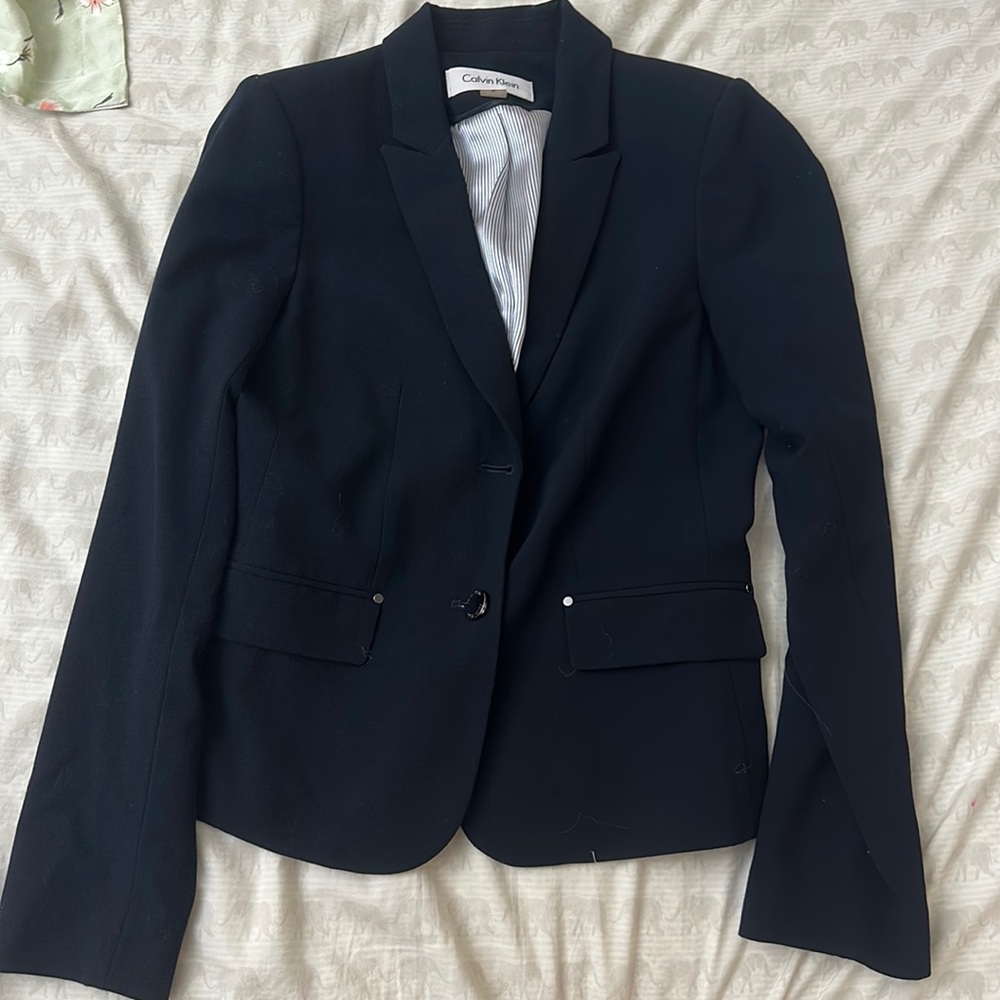 Calvin Klein Navy Blue Blazer 2P